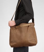 Bottega Veneta® Junior Washed Antique Ostrich Cross Body Bag Bottega Veneta® Junior Washed Antique Ostrich Cross Body Bag