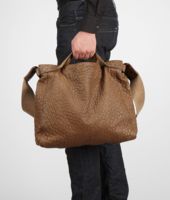 Bottega Veneta® Junior Washed Antique Ostrich Cross Body Bag Bottega Veneta® Junior Washed Antique Ostrich Cross Body Bag