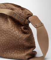 Bottega Veneta® Junior Washed Antique Ostrich Cross Body Bag Bottega Veneta® Junior Washed Antique Ostrich Cross Body Bag