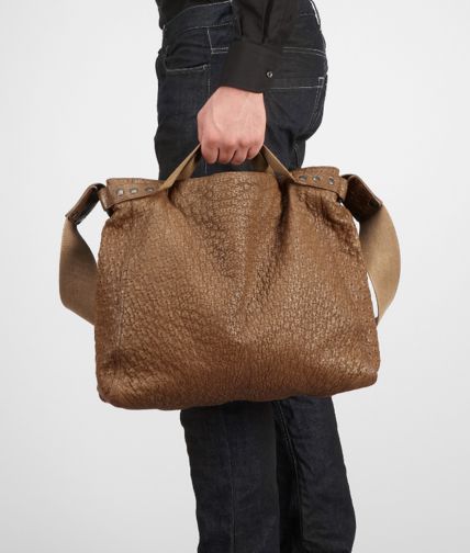 BOTTEGA VENETA - Washed Antique Ostrich Cross Body Bag