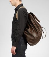 Bottega Veneta® Spalmato Linen Washed Vintage Calf Backpack Bottega Veneta® Spalmato Linen Washed Vintage Calf Backpack