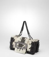 Bottega Veneta® Platre Intreccio Metal Stripes Ayers Bag Bottega Veneta® Platre Intreccio Metal Stripes Ayers Bag