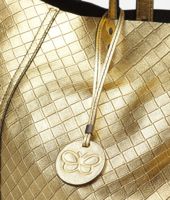 Bottega Veneta® Gold Intrecciomirage Tote Bottega Veneta® Gold Intrecciomirage Tote