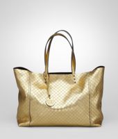 Bottega Veneta® Gold Intrecciomirage Tote Bottega Veneta® Gold Intrecciomirage Tote
