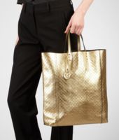 Bottega Veneta® Gold Intrecciomirage Tote Bottega Veneta® Gold Intrecciomirage Tote