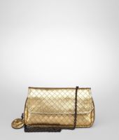 Bottega Veneta® Messenger Mini Tasche Intrecciomirage Intarsio Gold Bottega Veneta® Messenger Mini Tasche Intrecciomirage Intarsio Gold