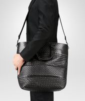 Bottega Veneta® Nero Intreccio Imperatore Tote Bottega Veneta® Nero Intreccio Imperatore Tote