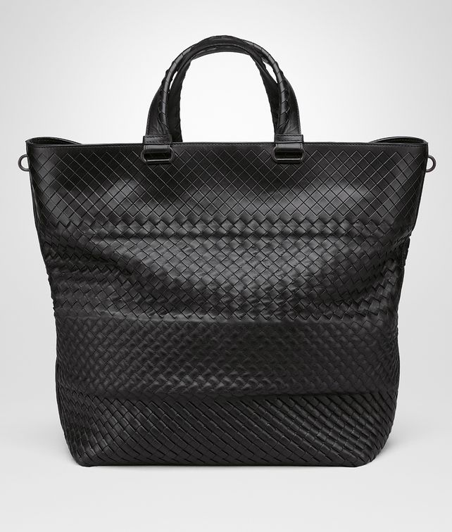 BOTTEGA VENETA TOTE BAG AUS INTRECCIO IMPERATORE IN NERO Shopper U fp