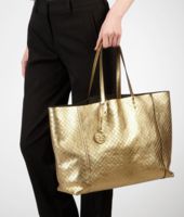 Bottega Veneta® Gold Intrecciomirage Large Tote Bottega Veneta® Gold Intrecciomirage Large Tote