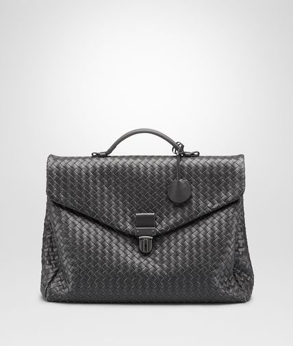 BOTTEGA VENETA - Aktentasche aus VN-Intrecciato-Leder Ardoise