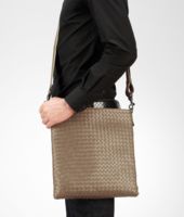Bottega Veneta® Bronze Intrecciato VN Cross Body Bag Bottega Veneta® Bronze Intrecciato VN Cross Body Bag