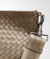 Bottega Veneta® Bronze Intrecciato VN Cross Body Bag Bottega Veneta® Bronze Intrecciato VN Cross Body Bag