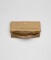 Bottega Veneta® Bronze Waxed Leather Metal Clutch Bottega Veneta® Bronze Waxed Leather Metal Clutch