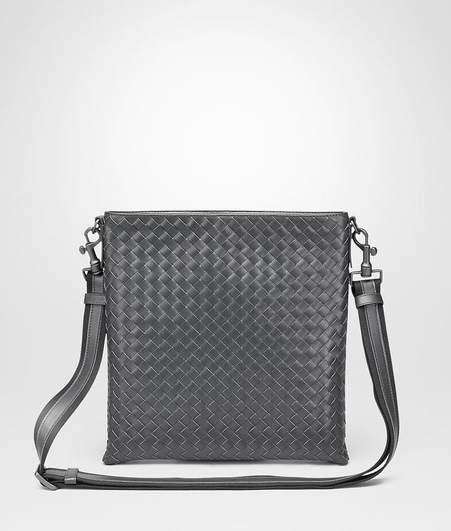 BOTTEGA VENETA Cross Body Bag aus VN-Leder Intrecciato Ardoise Messenger Tasche U fp
