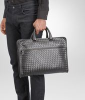 Bottega Veneta® Ardoise Intrecciato Light Calf Briefcase Bottega Veneta® Ardoise Intrecciato Light Calf Briefcase