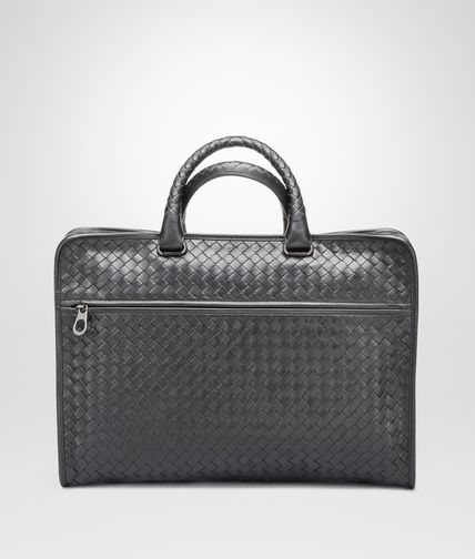 BOTTEGA VENETA - Aktentasche aus leichtem Kalbsleder Intrecciato Ardoise