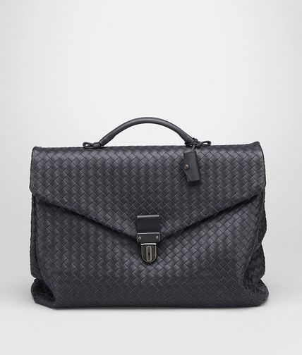 BOTTEGA VENETA - Aktentasche aus VN-Leder Intrecciato Ardoise