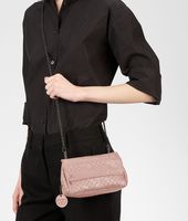 Bottega Veneta® Petale Intrecciomirage Intarsio Messenger Mini Bag Bottega Veneta® Petale Intrecciomirage Intarsio Messenger Mini Bag