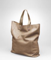 Bottega Veneta® Bronze Intrecciomirage Lave Tote Bottega Veneta® Bronze Intrecciomirage Lave Tote