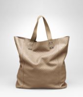 Bottega Veneta® Bronze Intrecciomirage Lave Tote Bottega Veneta® Bronze Intrecciomirage Lave Tote