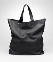 Bottega Veneta® Tote Bag mit Intrecciomirage Lave Nero Bottega Veneta® Tote Bag mit Intrecciomirage Lave Nero