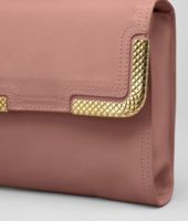 Bottega Veneta® Watteau Waxed Leather Metal Clutch Bottega Veneta® Watteau Waxed Leather Metal Clutch