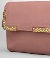 Bottega Veneta® Watteau Waxed Leather Metal Clutch Bottega Veneta® Watteau Waxed Leather Metal Clutch