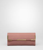 Bottega Veneta® Watteau Waxed Leather Metal Clutch Bottega Veneta® Watteau Waxed Leather Metal Clutch