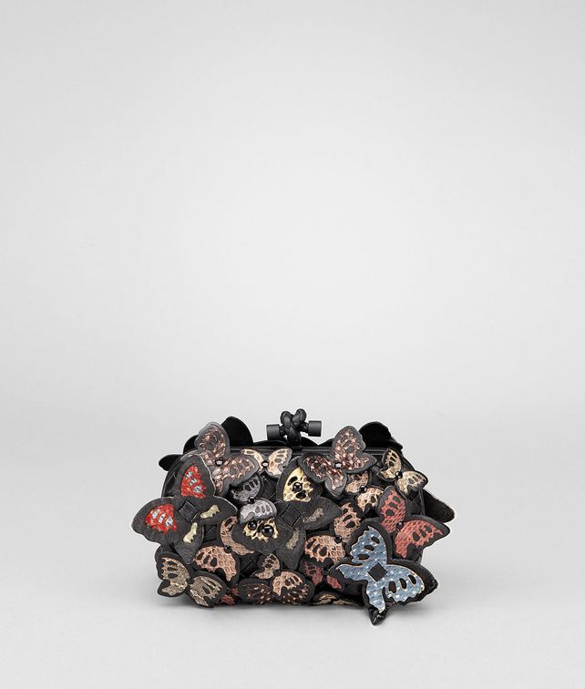 BOTTEGA VENETA Butterfly Knot aus Nappa und Ayers Multicolor Clutch D fp