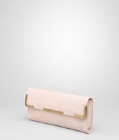 Bottega Veneta® Petale Waxed Leather Metal Clutch Bottega Veneta® Petale Waxed Leather Metal Clutch