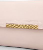 Bottega Veneta® Petale Waxed Leather Metal Clutch Bottega Veneta® Petale Waxed Leather Metal Clutch