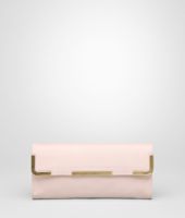 Bottega Veneta® Petale Waxed Leather Metal Clutch Bottega Veneta® Petale Waxed Leather Metal Clutch