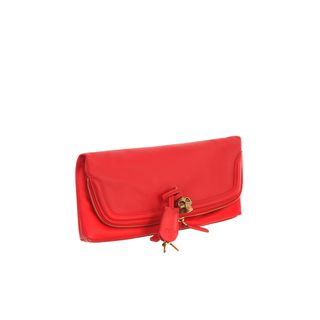 ALEXANDER MCQUEEN, Top Handle, Sponge Leather Skull Padlock Clutch