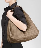 Bottega Veneta® Bronze Intrecciato Nappa Campana Bag Bottega Veneta® Bronze Intrecciato Nappa Campana Bag