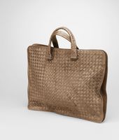 Bottega Veneta® Bronze Intrecciato Fume Briefcase Bottega Veneta® Bronze Intrecciato Fume Briefcase