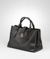 Bottega Veneta® Ardoise Light Calf Intrecciato Roma Bag Bottega Veneta® Ardoise Light Calf Intrecciato Roma Bag