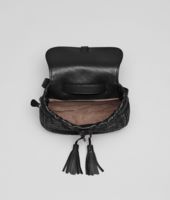 Bottega Veneta® Nero Intrecciato Nappa Messenger Bag Bottega Veneta® Nero Intrecciato Nappa Messenger Bag