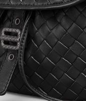 Bottega Veneta® Nero Intrecciato Nappa Messenger Bag Bottega Veneta® Nero Intrecciato Nappa Messenger Bag