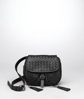 Bottega Veneta® Nero Intrecciato Nappa Messenger Bag Bottega Veneta® Nero Intrecciato Nappa Messenger Bag