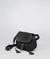 Bottega Veneta® Nero Intrecciato Nappa Messenger Bag Bottega Veneta® Nero Intrecciato Nappa Messenger Bag