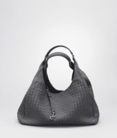 Bottega Veneta® Ardoise Intrecciato Nappa Campana Bag Bottega Veneta® Ardoise Intrecciato Nappa Campana Bag
