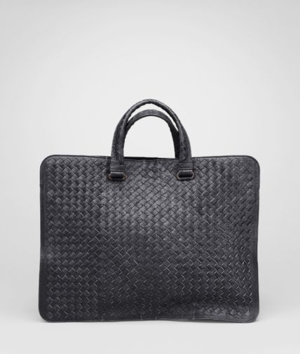 BOTTEGA VENETA - Ardoise Intrecciato Fume Briefcase