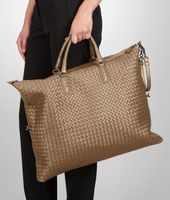 Bottega Veneta® Bronze Intrecciato Nappa Convertible Bag Bottega Veneta® Bronze Intrecciato Nappa Convertible Bag