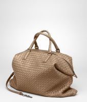 Bottega Veneta® Bronze Intrecciato Nappa Convertible Bag Bottega Veneta® Bronze Intrecciato Nappa Convertible Bag