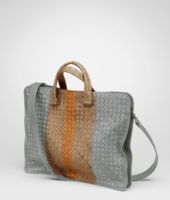 Bottega Veneta® Frontiere Bronze Kari Intrecciato Club Fume Briefcase Bottega Veneta® Frontiere Bronze Kari Intrecciato Club Fume Briefcase