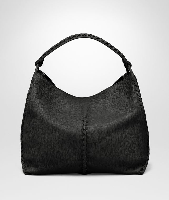 BOTTEGA VENETA SHOULDER BAG IN NERO CERVO Shoulder or hobo bag D fp