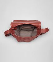 Bottega Veneta® Brique Intrecciato Light Calf Cross Body Messenger Bottega Veneta® Brique Intrecciato Light Calf Cross Body Messenger