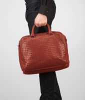 Bottega Veneta® Brique Intrecciato Light Calf Informale Bag Bottega Veneta® Brique Intrecciato Light Calf Informale Bag