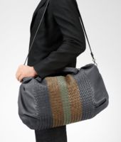 Bottega Veneta® Ardoise Bronze Frontiere Intrecciato Club Fume Duffel Bottega Veneta® Ardoise Bronze Frontiere Intrecciato Club Fume Duffel