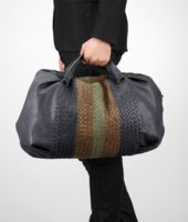 Bottega Veneta® Ardoise Bronze Frontiere Intrecciato Club Fume Duffel Bottega Veneta® Ardoise Bronze Frontiere Intrecciato Club Fume Duffel